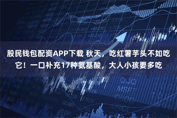 股民钱包配资APP下载 秋天，吃红薯芋头不如吃它！一口补充17种氨基酸，大人小孩要多吃