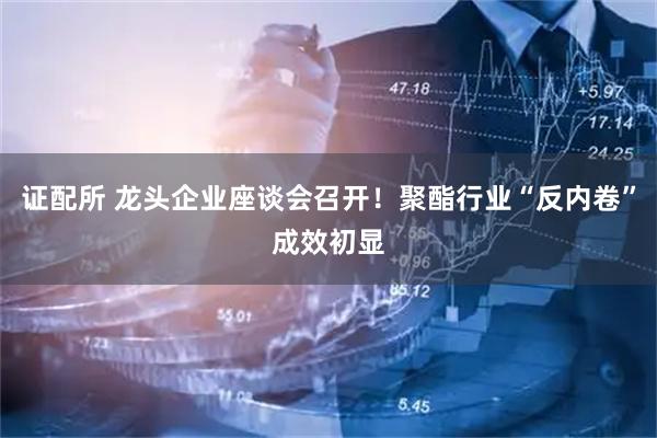 证配所 龙头企业座谈会召开！聚酯行业“反内卷”成效初显